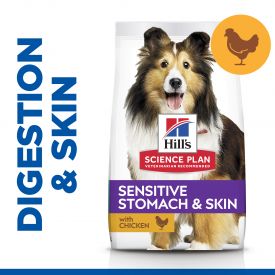 Hill's Science Plan Sensitive Stomach & Skin Medium Adult Dog Food With Chicken